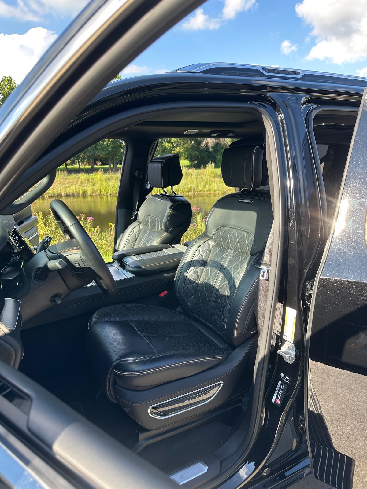 Quilted Palermo leather front seats
